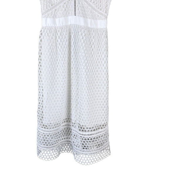 Abercrombie & Fitch White Lace Midi Dress S - Picture 8 of 14